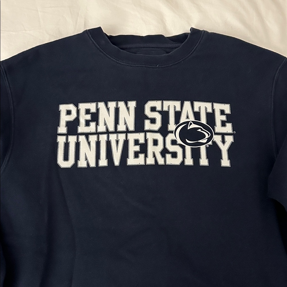 Jansport Crewneck Sweatshirt Navy with White Penn State University - Size M - Picture 1 of 6